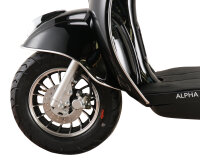 Motorroller Venus 50 ccm 45 km/h EURO 5 schwarz inkl. Topcase