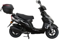 Motorroller CityLeader 50 ccm 45 kmh EURO 5 schwarz inkl. Topcase