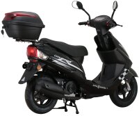 Motorroller CityLeader 50 ccm 45 kmh EURO 5 schwarz inkl. Topcase