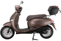 Motorroller Cappucino 50 ccm 45 km/h EURO 5 mattbraun inkl. Topcase