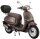 Motorroller Cappucino 50 ccm 45 km/h EURO 5 mattbraun inkl. Topcase