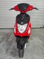 Motorroller CityLeader 50 ccm 45 kmh EURO 5 rot - 34 km